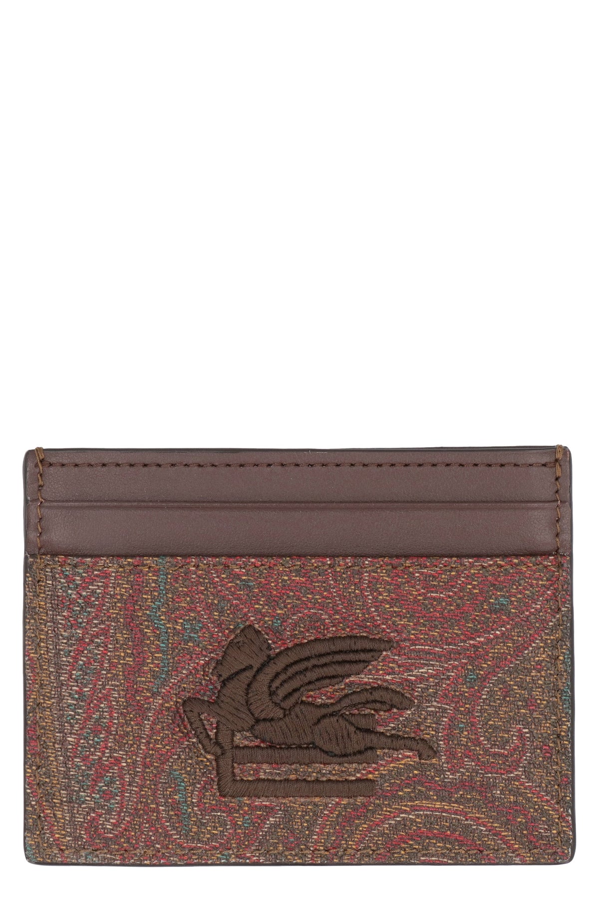 Etro Coated canvas card holder