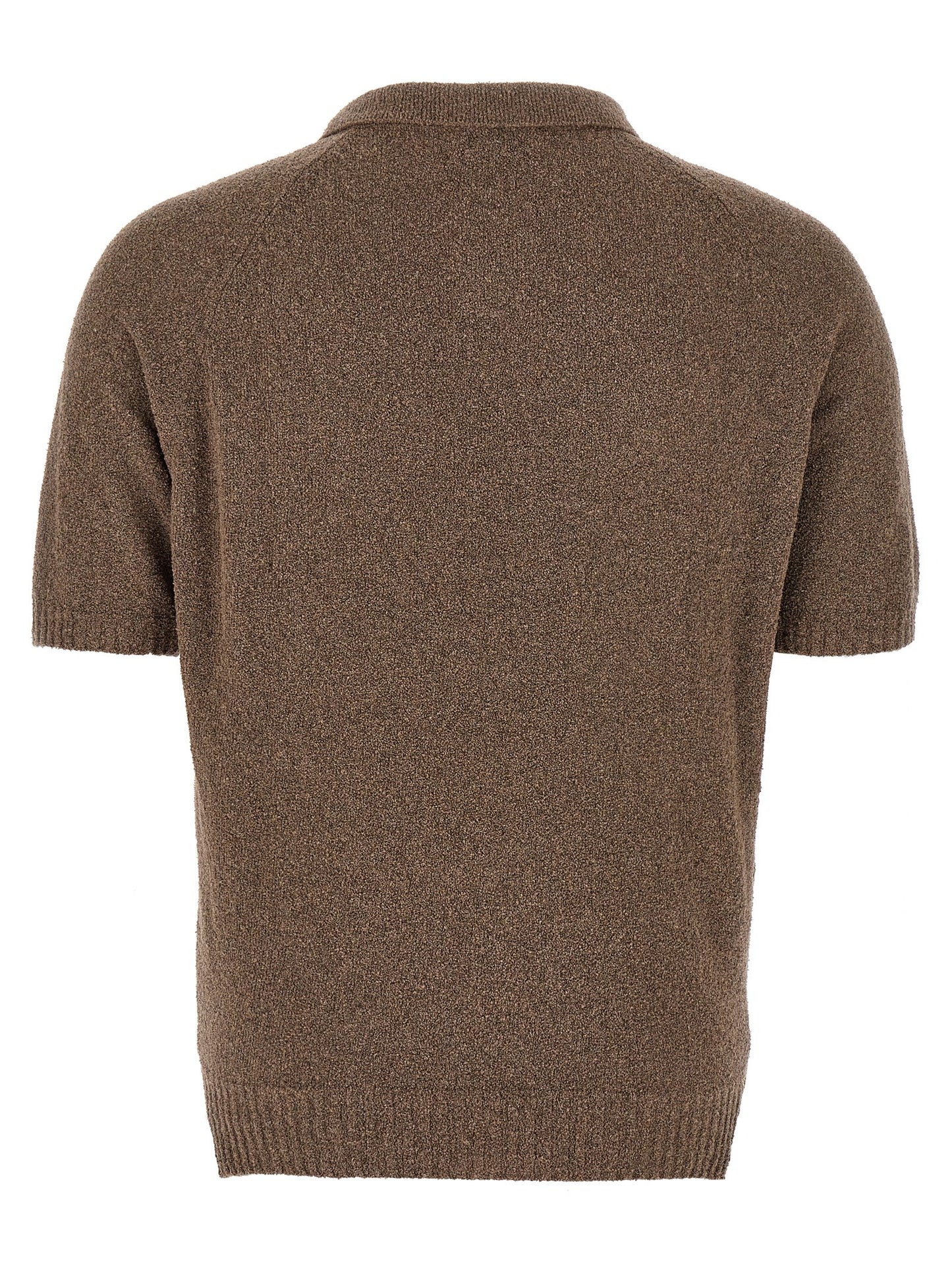 Bouclé cotton polo shirt Polo