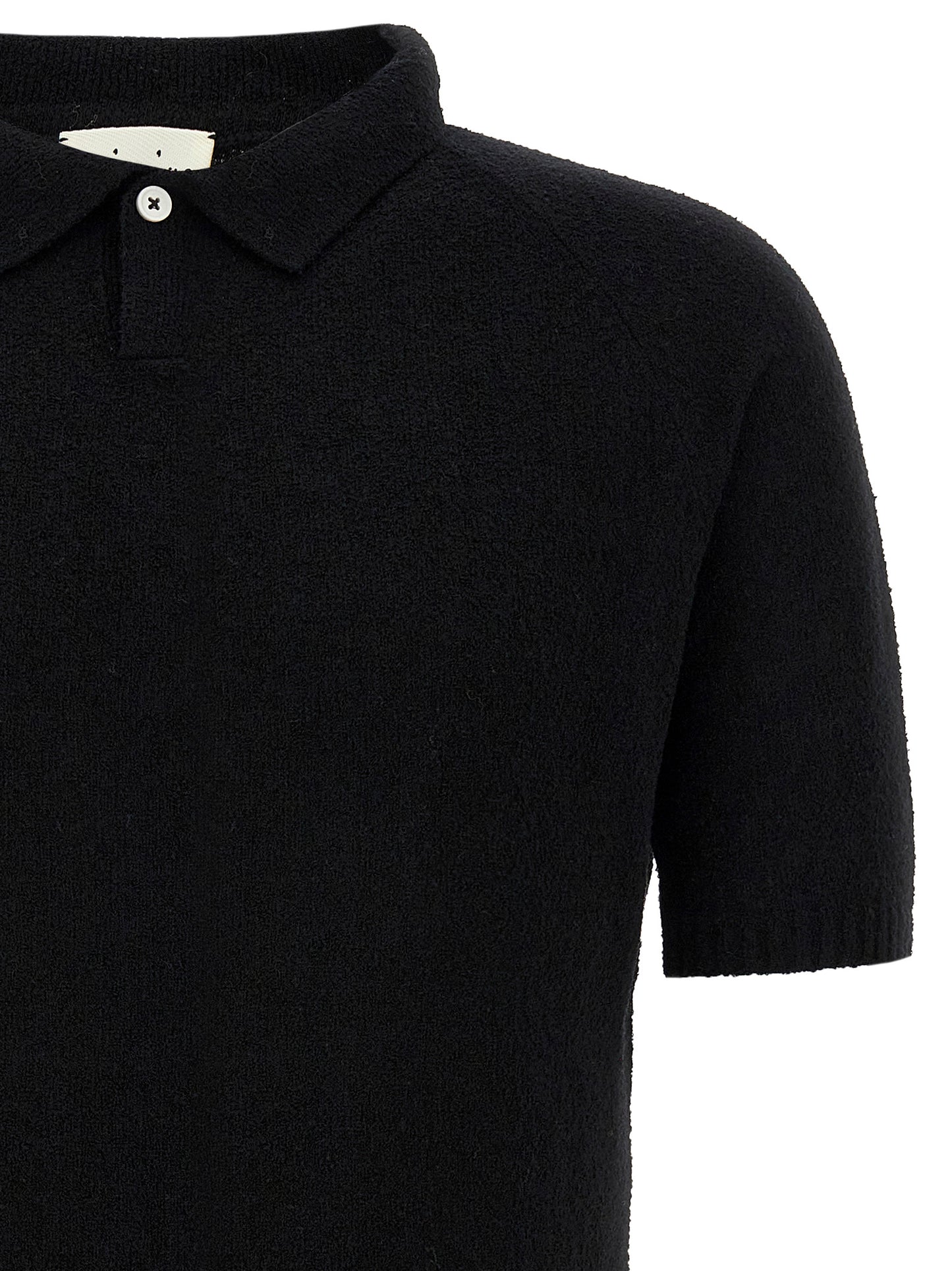 Bouclé cotton polo shirt Polo