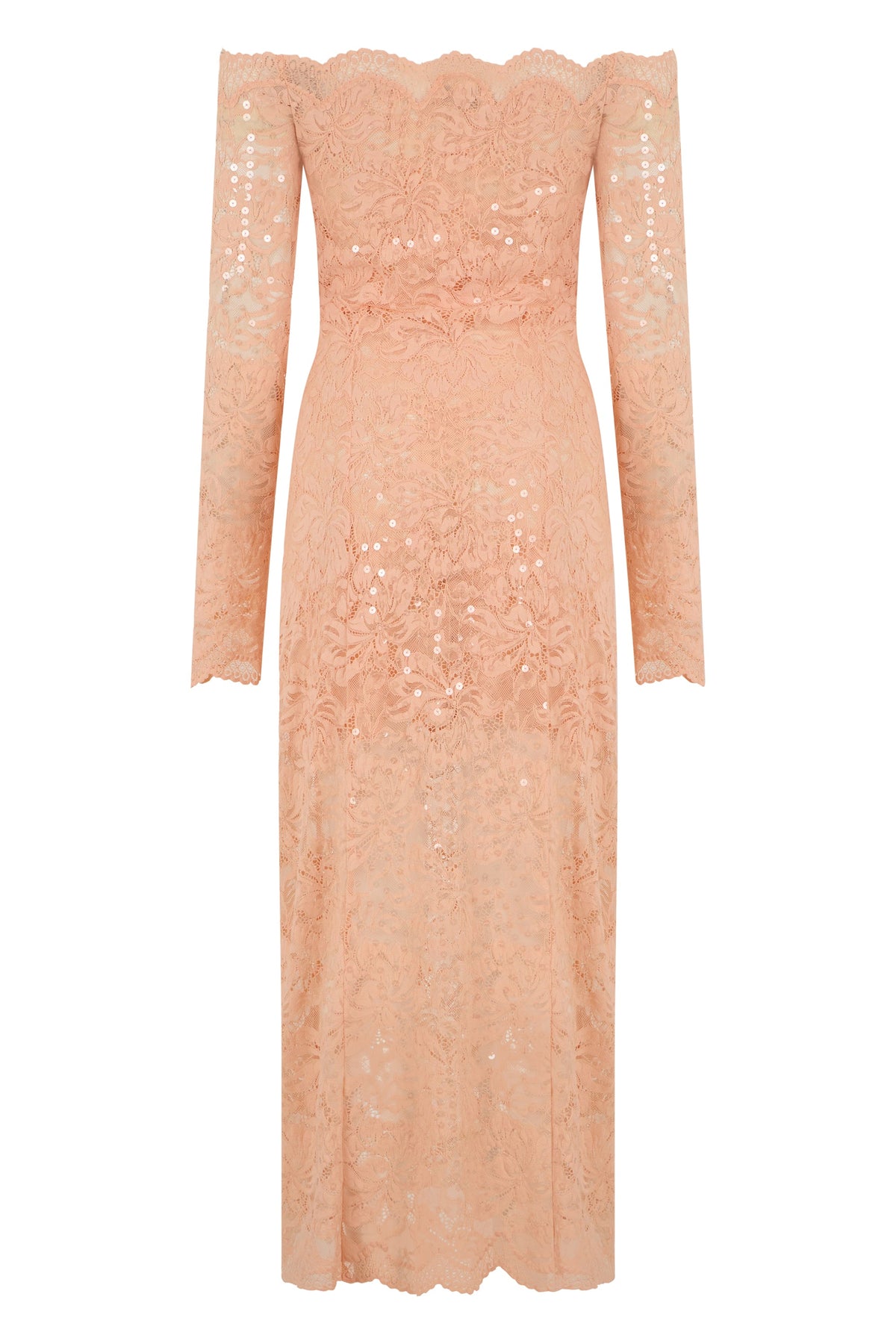 Long dress in lace and sequins RTW