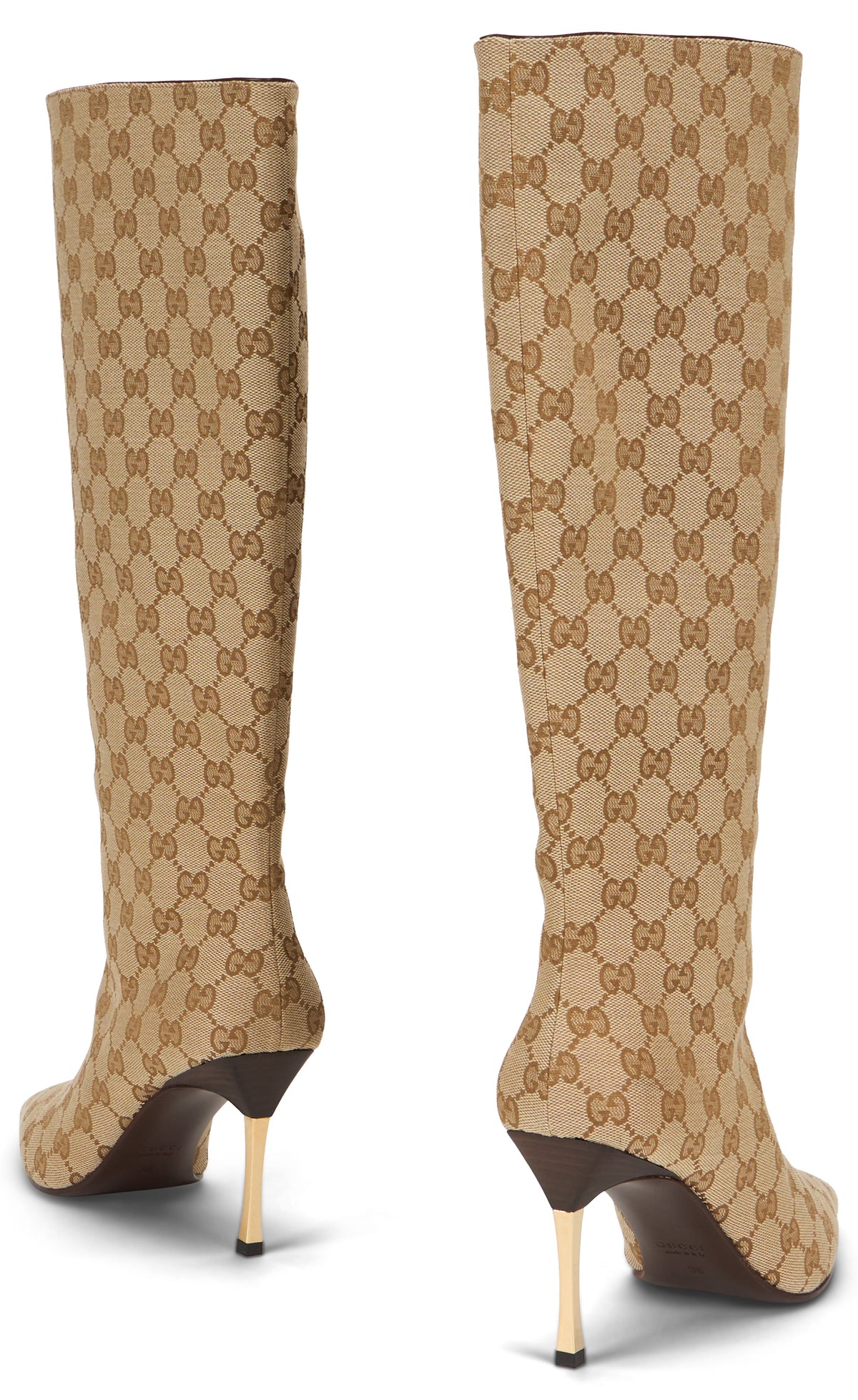 High Beige Boot with Stiletto Heel SHOES