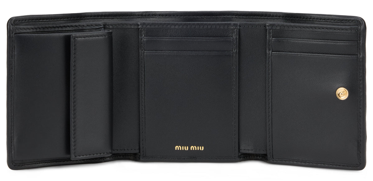 Miu Miu Small wallet in quilted nappa