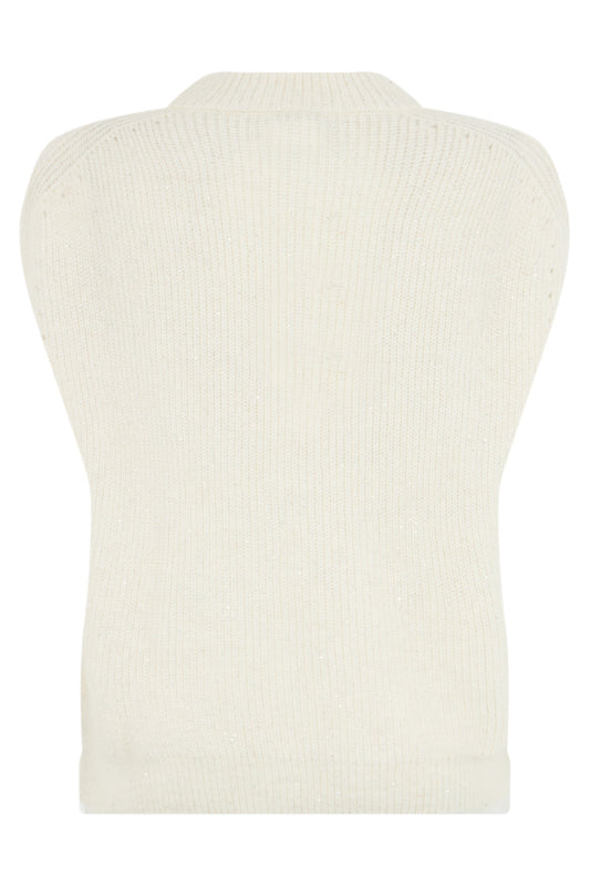 Ribbed knit vest RTW