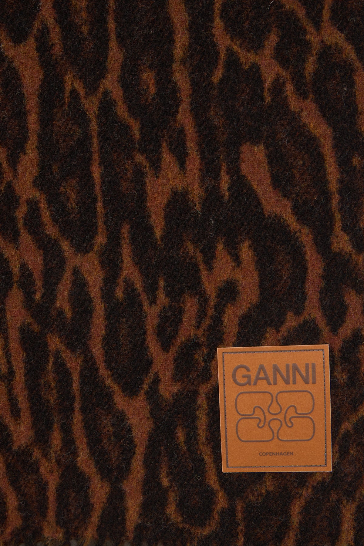 Animal print wool scarf ACC