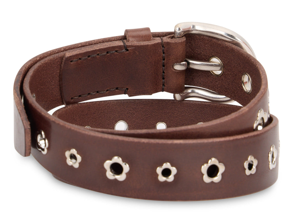 Leather belt with studs ACC