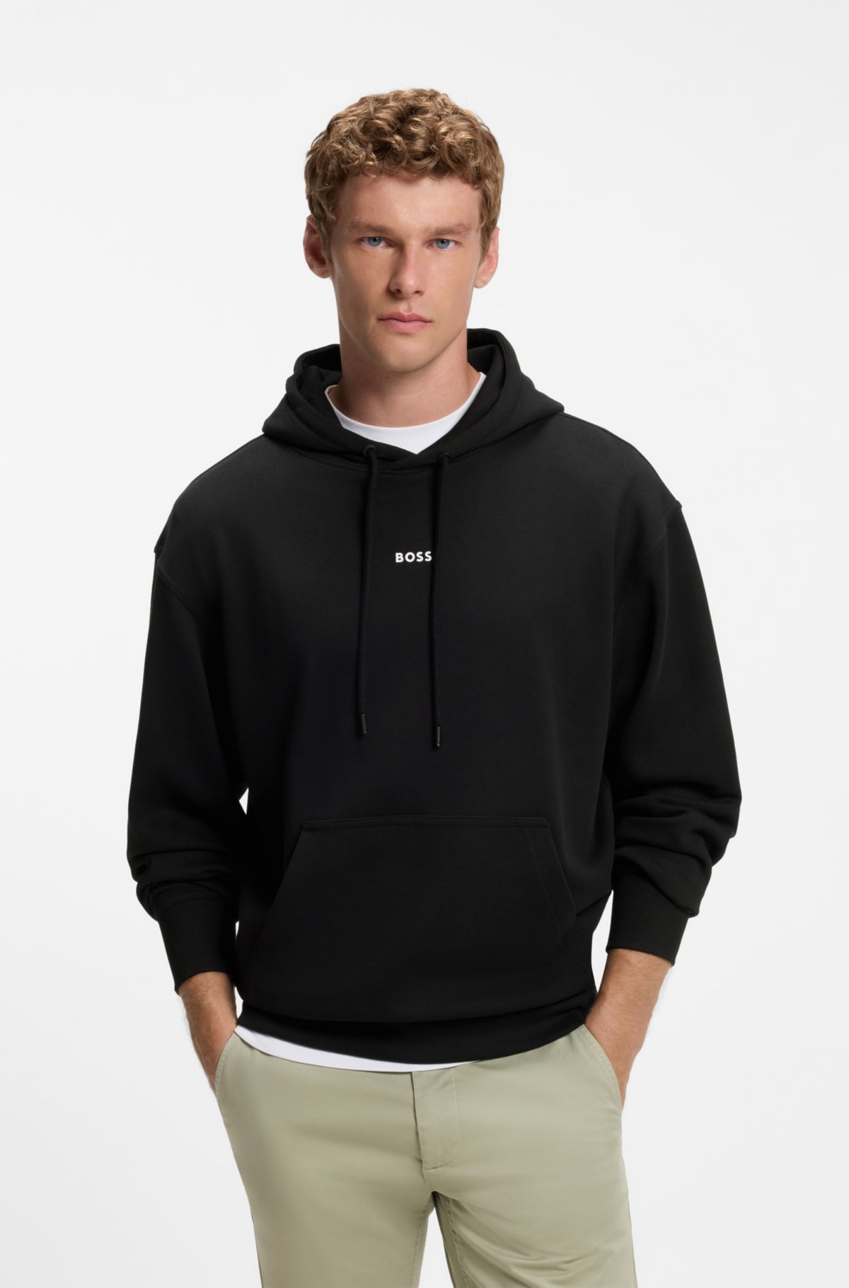 Cotton sweatshirt with hood and logo RTW