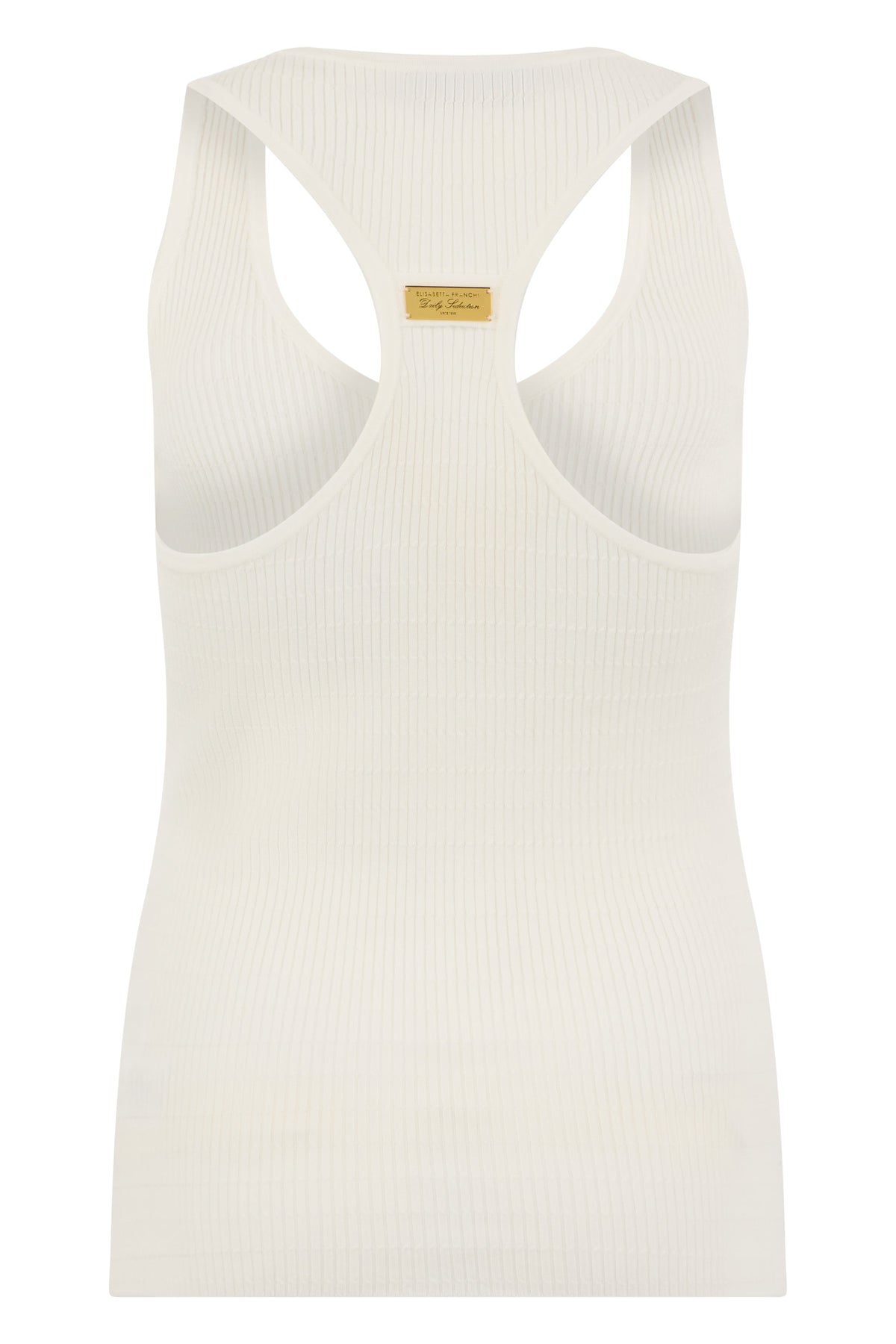 Ribbed tank top with buttons RTW