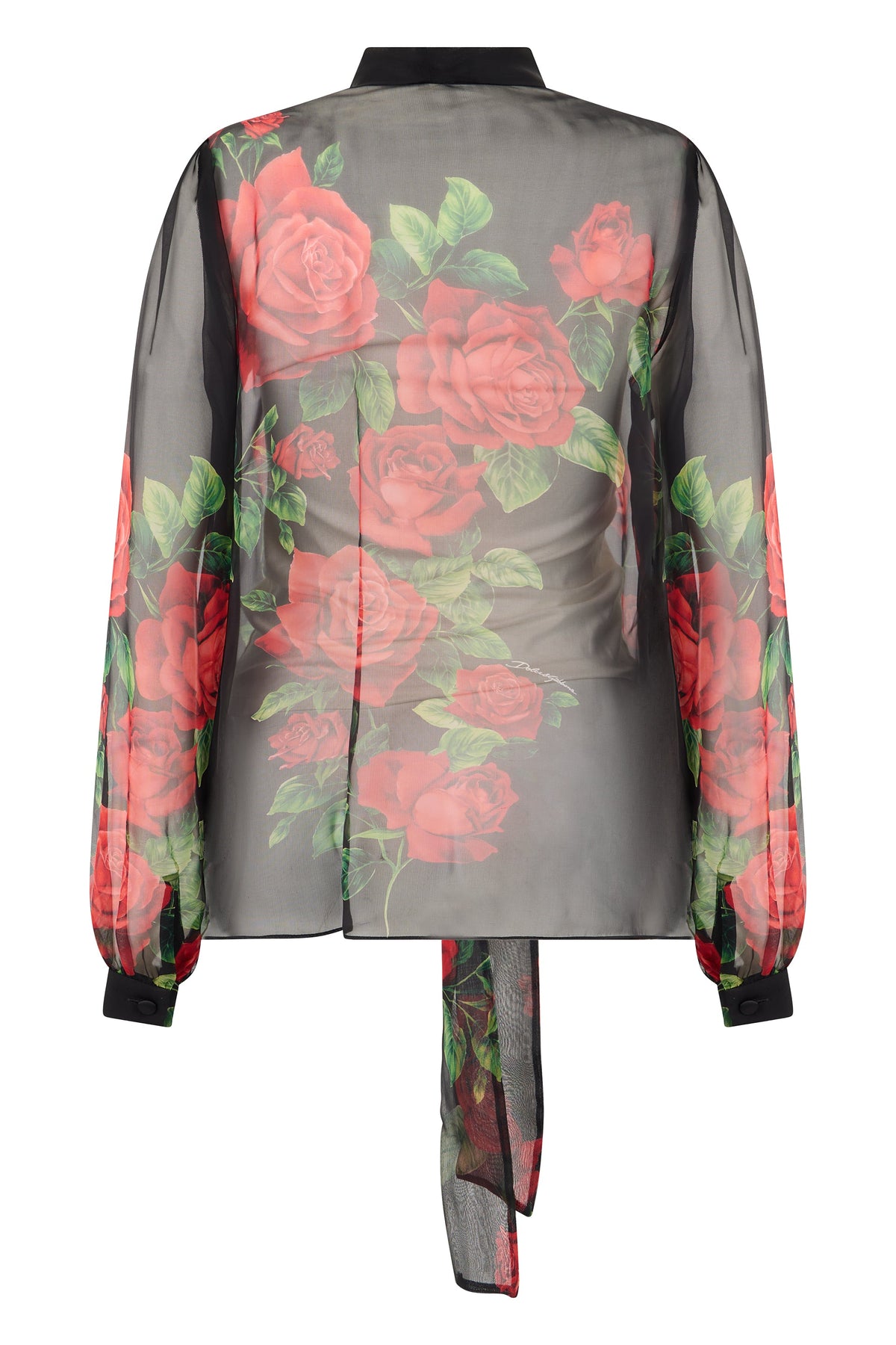 Chiffon silk floral blouse RTW