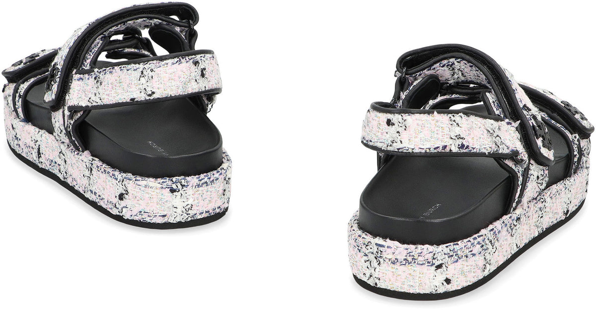 Knitted boucle sandals SHOES