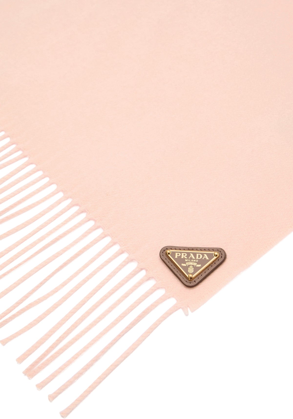 Prada Pink scarf with fringes