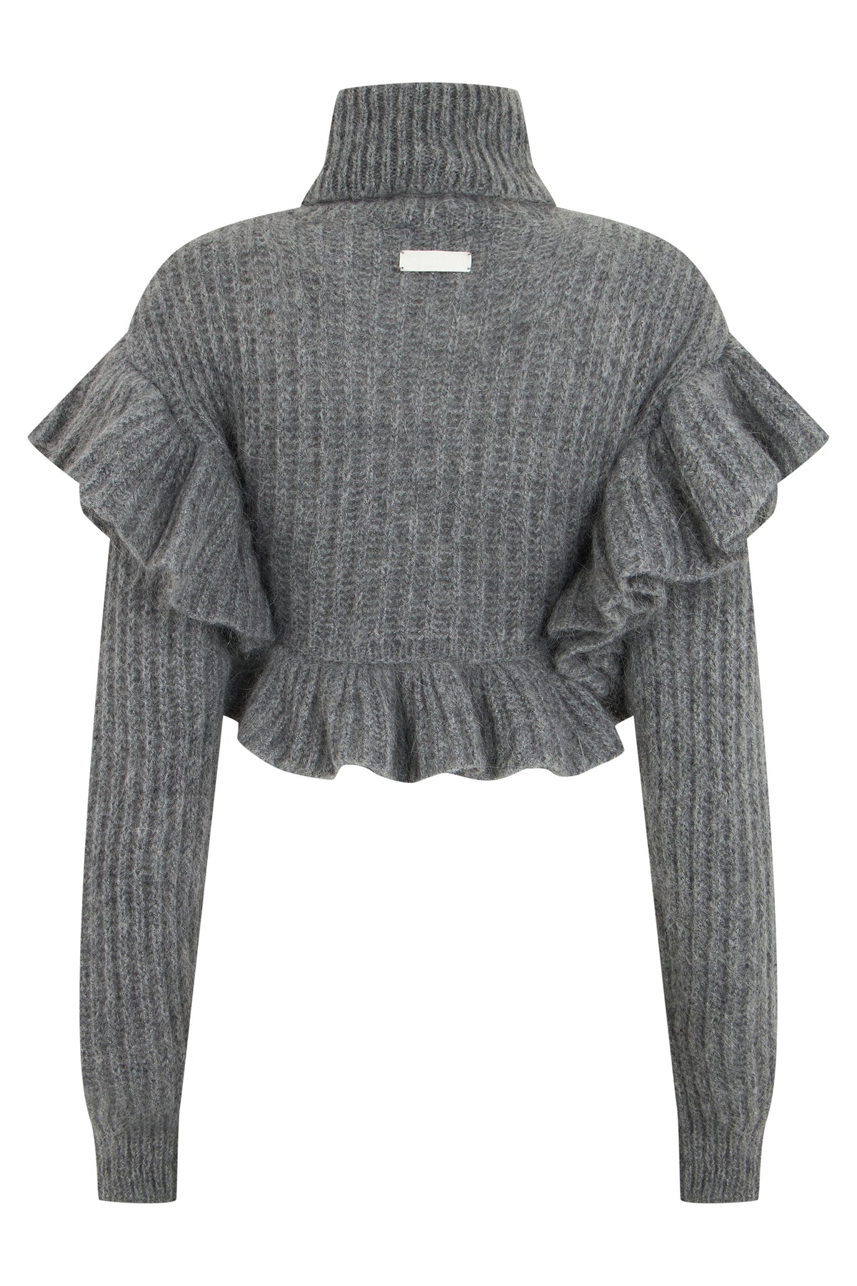 High neck sweater in mohair wool blend RTW