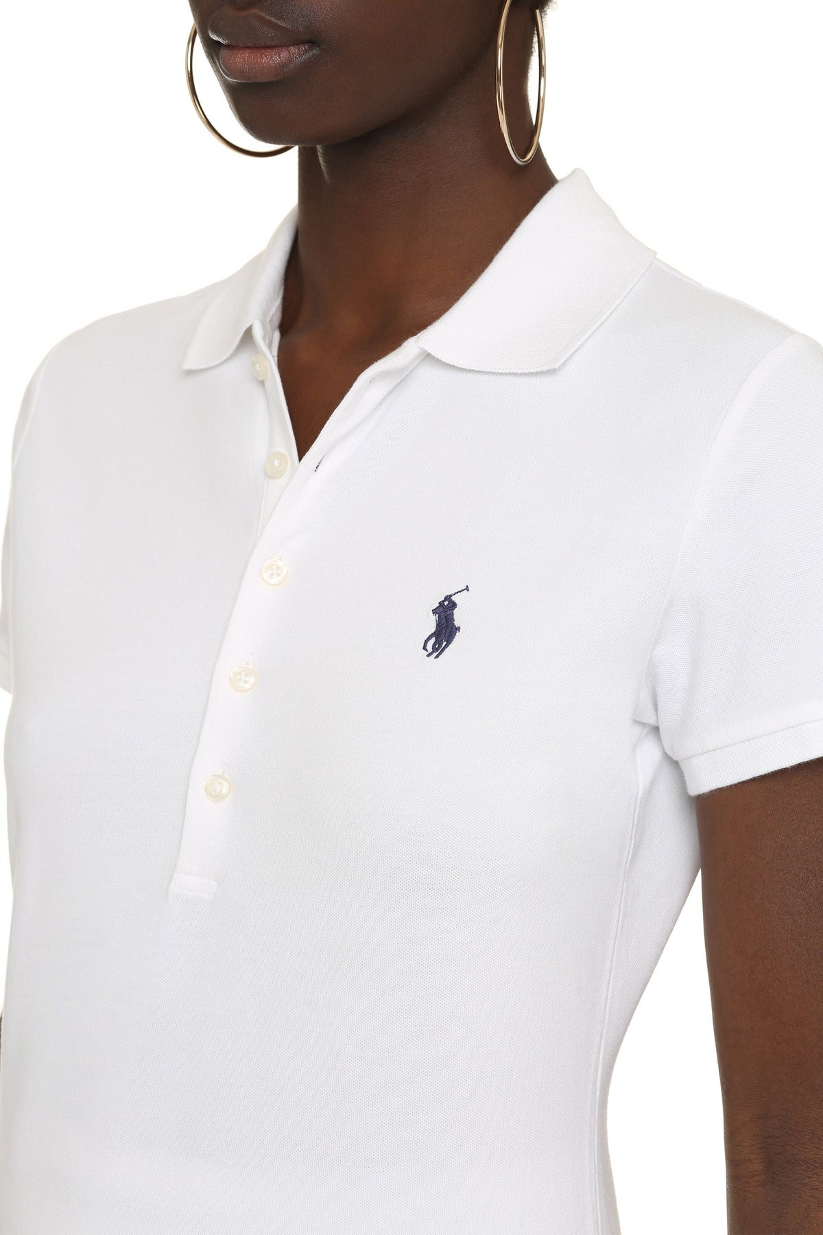 Stretch cotton piqué polo shirt RTW