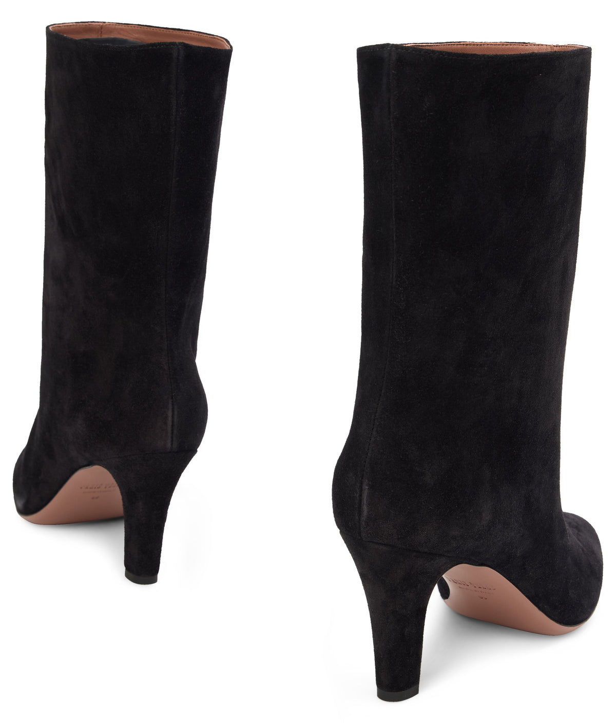 Suede ankle boot with heel SHOES