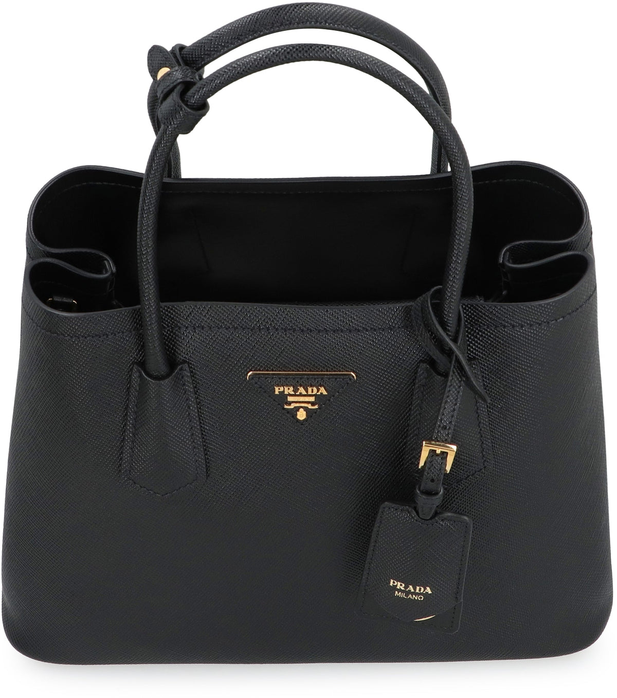 Prada Double medium Leather handbag
