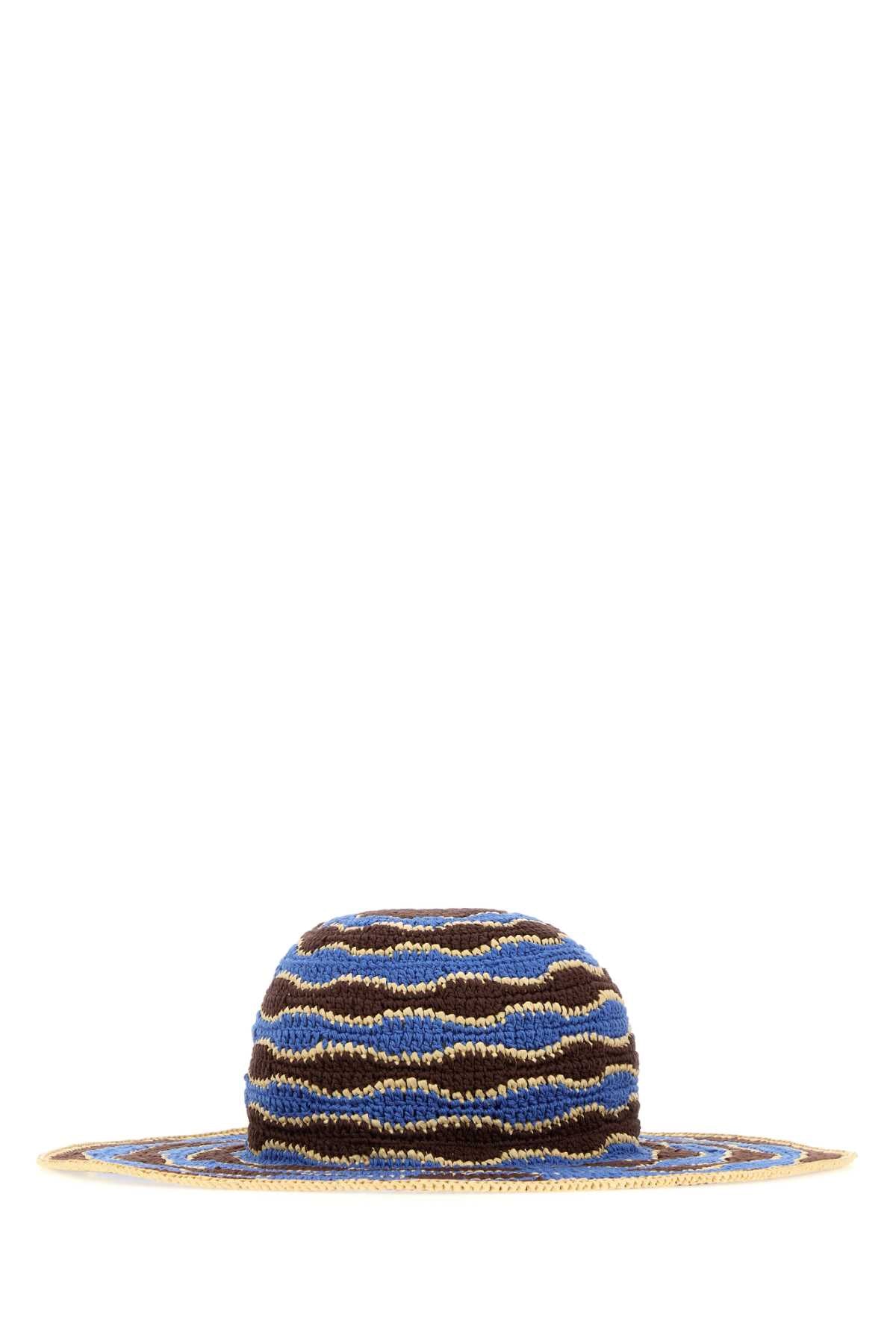 CAPPELLO TESA L RAFIA CROCHET HATS AND HAIRBANDS