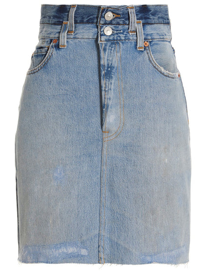 'Double Waisted Pencil' Re Done x Levi's skirt Skirts