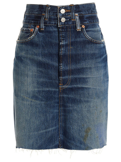 'Double Waisted Pencil' Re Done x Levi's skirt Skirts