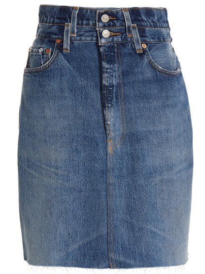 'Double Waisted Pencil' Re Done x Levi's skirt Skirts