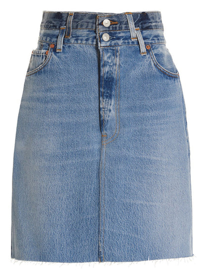 'Double Waisted Pencil' Re Done x Levi's skirt Skirts