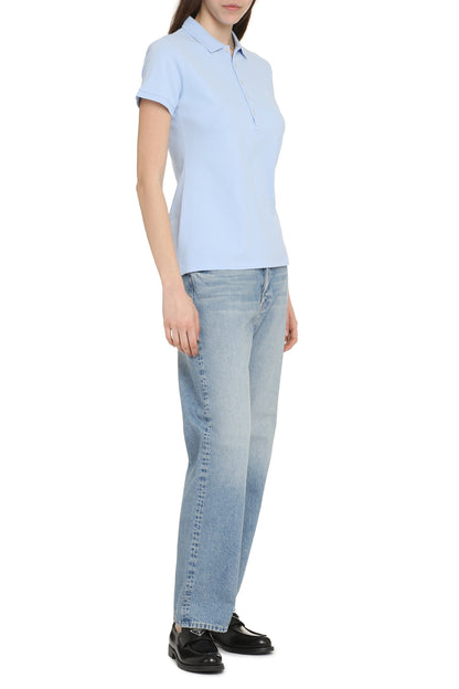 Stretch cotton piqué polo shirt RTW