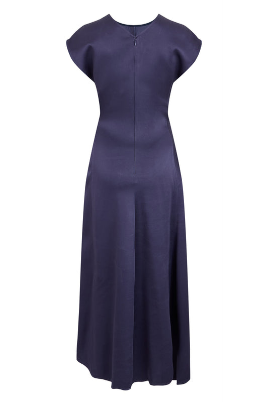 Draped dress in satin RTW