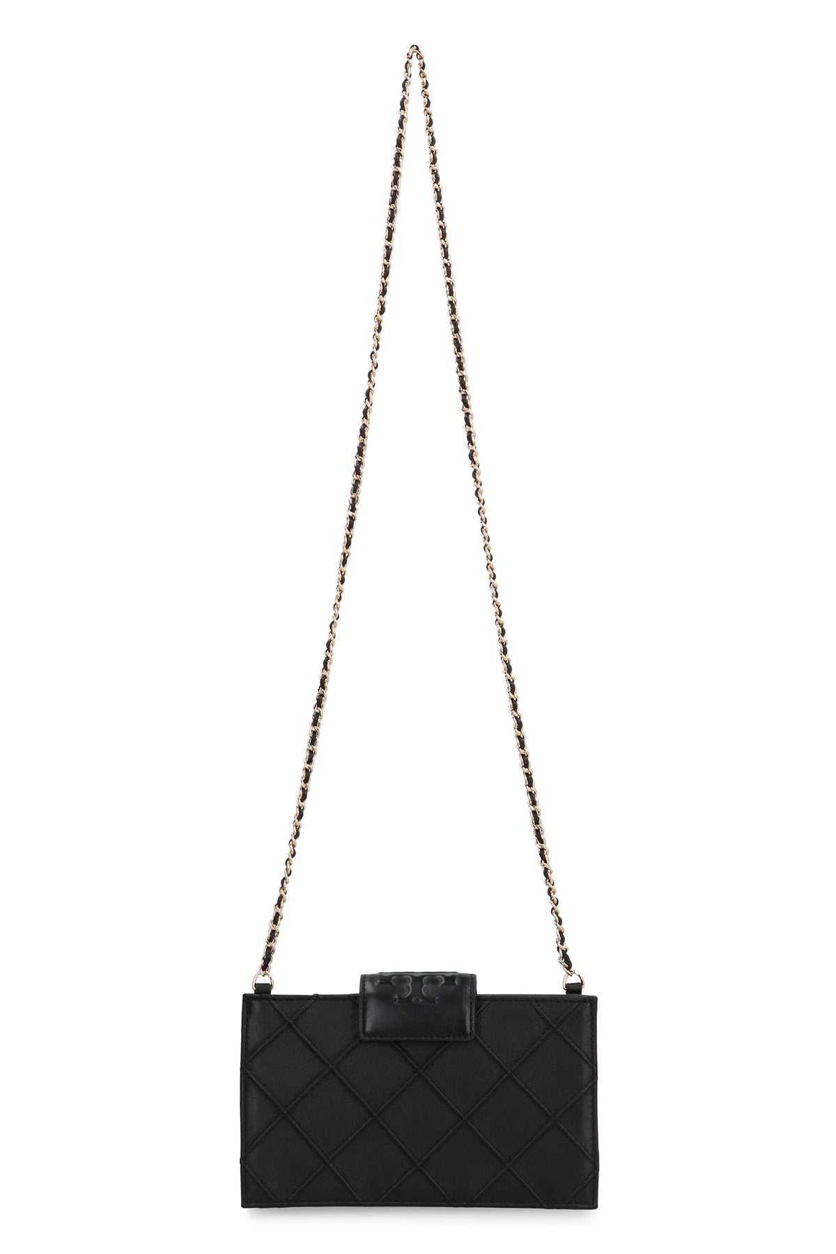 Tory Burch Fleming Leather wallet on chain