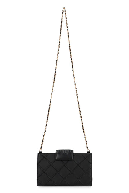 Tory Burch Fleming Leather wallet on chain