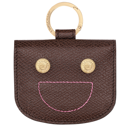 Longchamp Leather card holder with ring