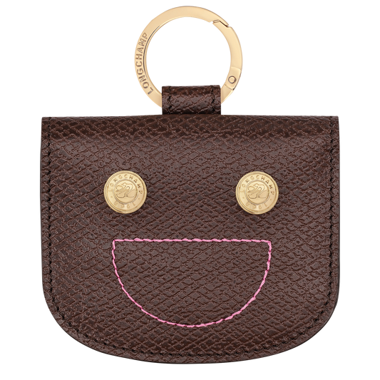 Longchamp Leather card holder with ring