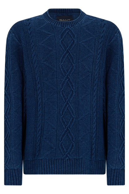 Crew neck sweater in cotton RTW
