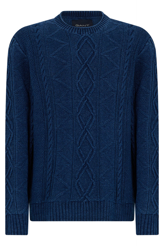 Crew neck sweater in cotton RTW