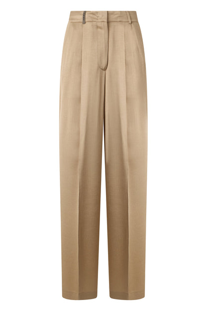 Stretch Cotton Satin Trousers RTW