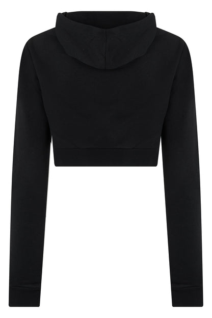 Cropped hoodie with zip and hood RTW