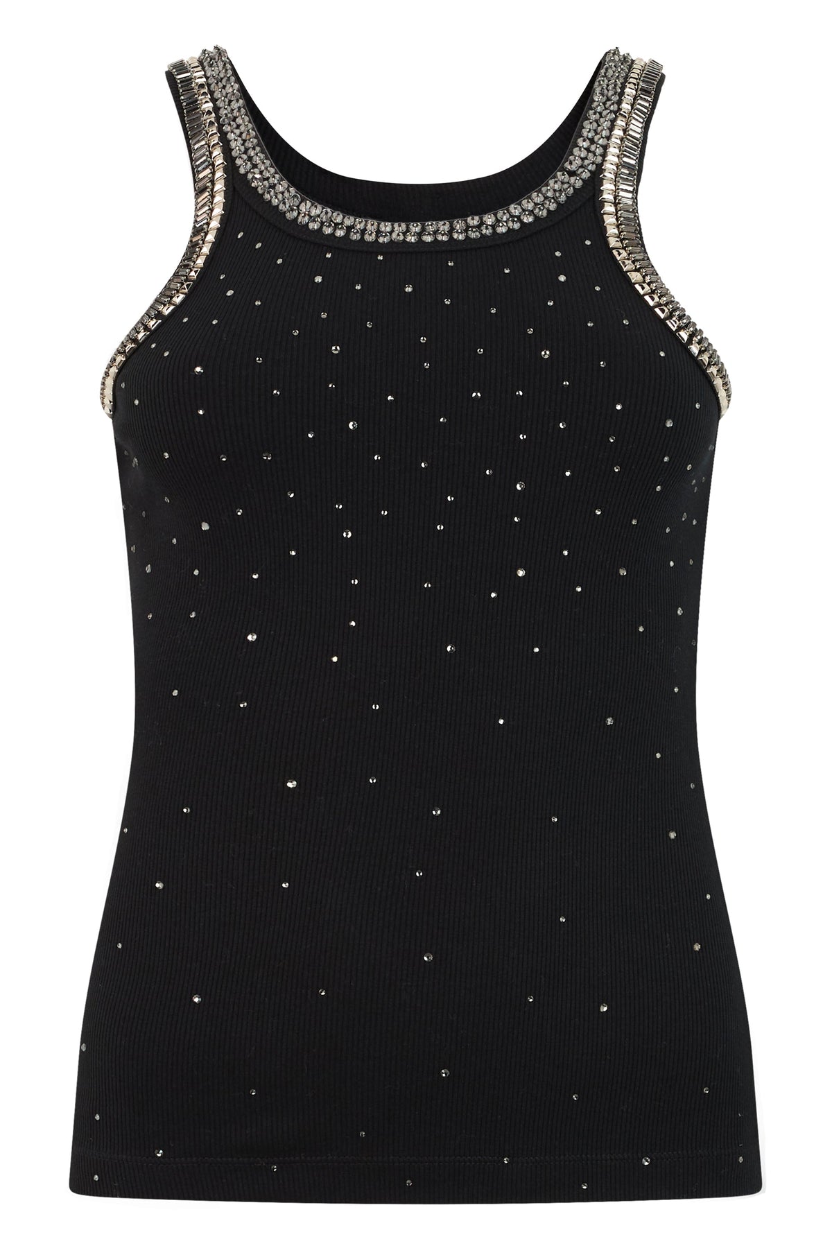 Top sleeveless with rhinestones RTW