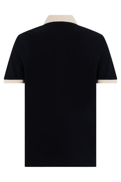 Cotton pique polo with short sleeves RTW