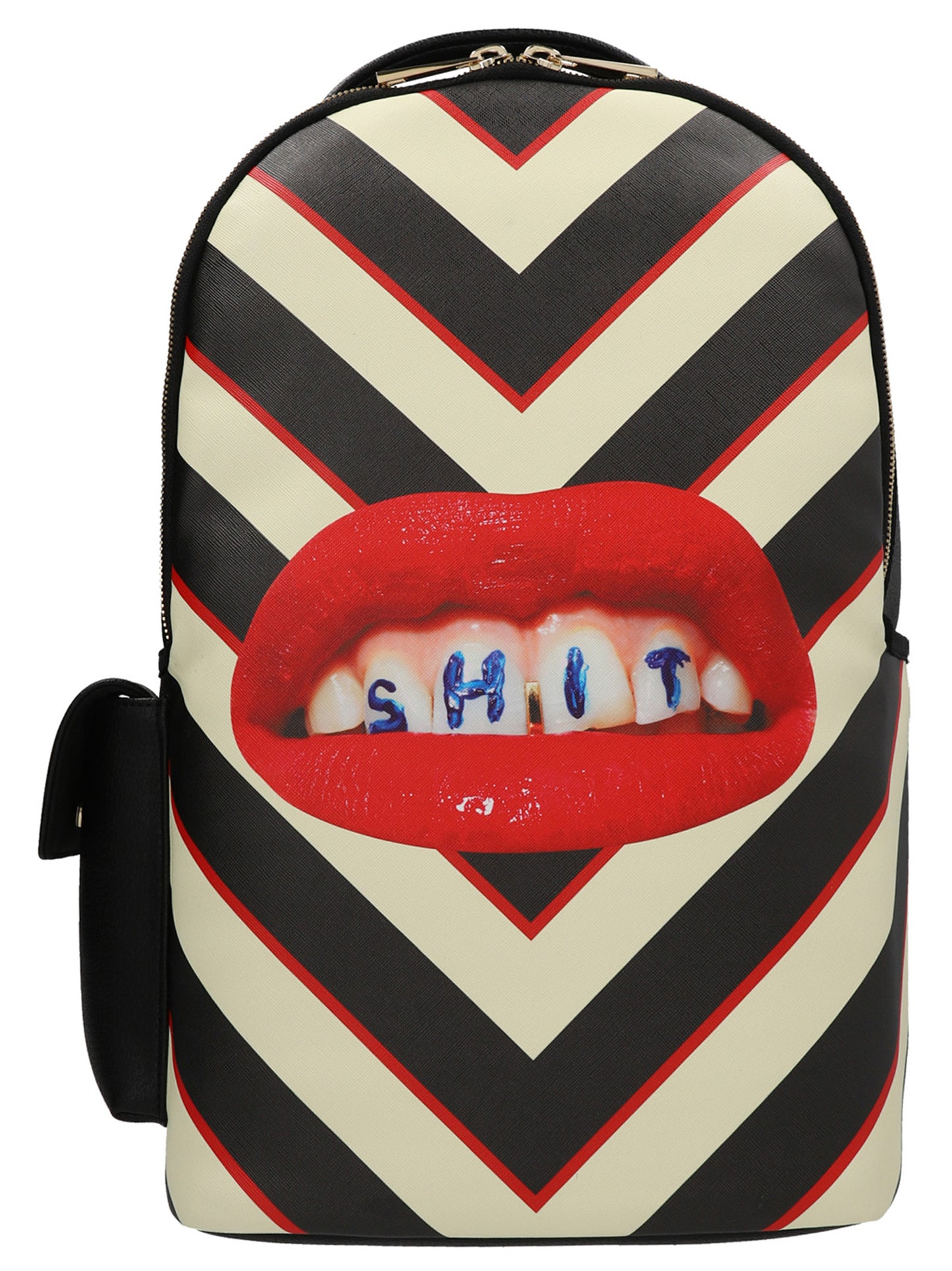'Lipstick Black' Septic x Toiletpaper backpack Backpacks