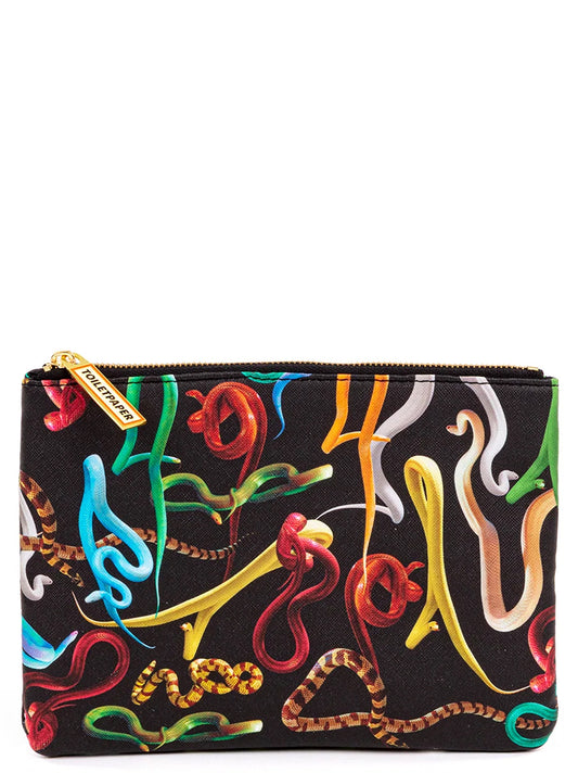 Seletti x Toiletpaper' 'Snakes' pouch Clutch