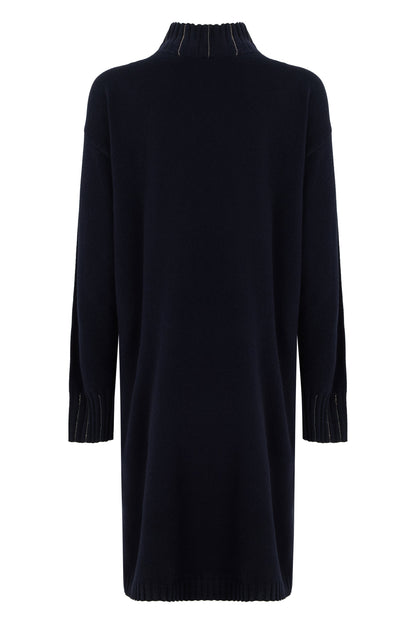 Short dress with high collar RTW