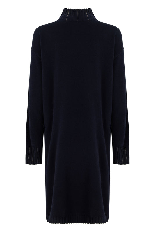 Short dress with high collar RTW