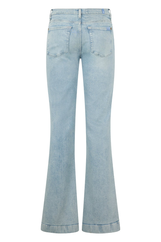 Bootcut jeans with a mid-rise SHOES