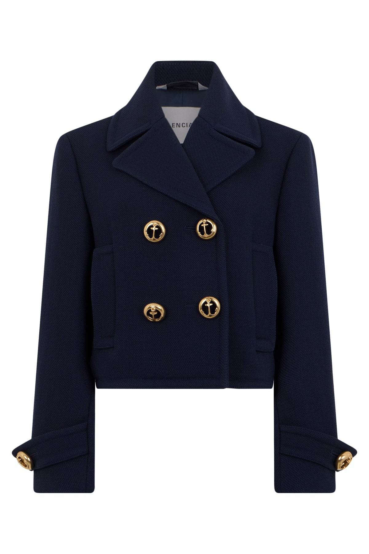 Short wool jacket with decorative buttons RTW
