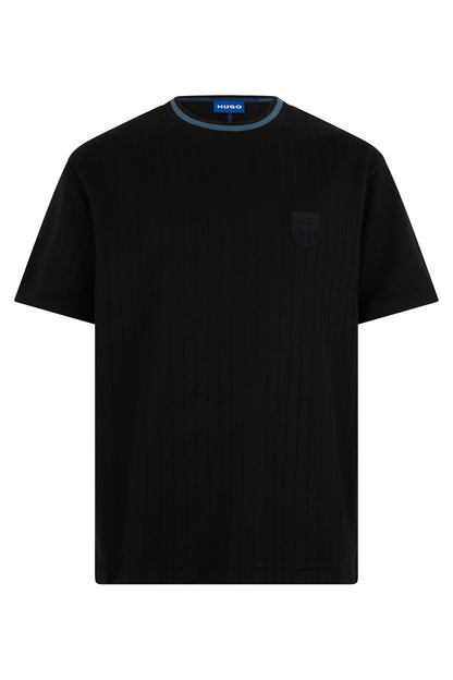 T-shirt in mixed cotton with stripes RTW