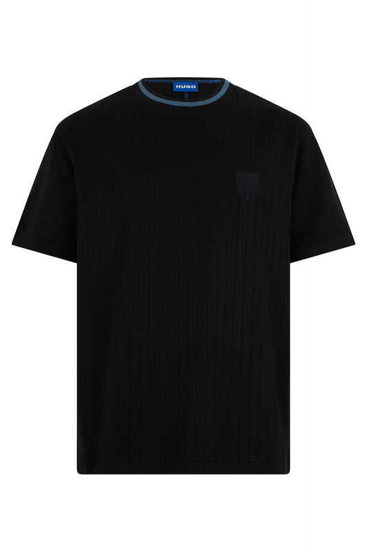 T-shirt in mixed cotton with stripes RTW