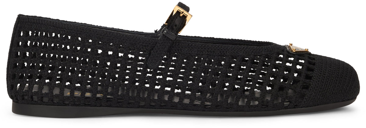 Crochet ballerinas in cotton SHOES