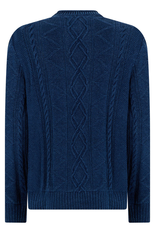 Crew neck sweater in cotton RTW