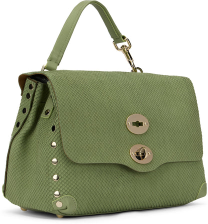 Postina bag small in green amoretto leather BAGS