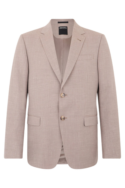 Single-breasted blazer in a wool and linen blend RTW