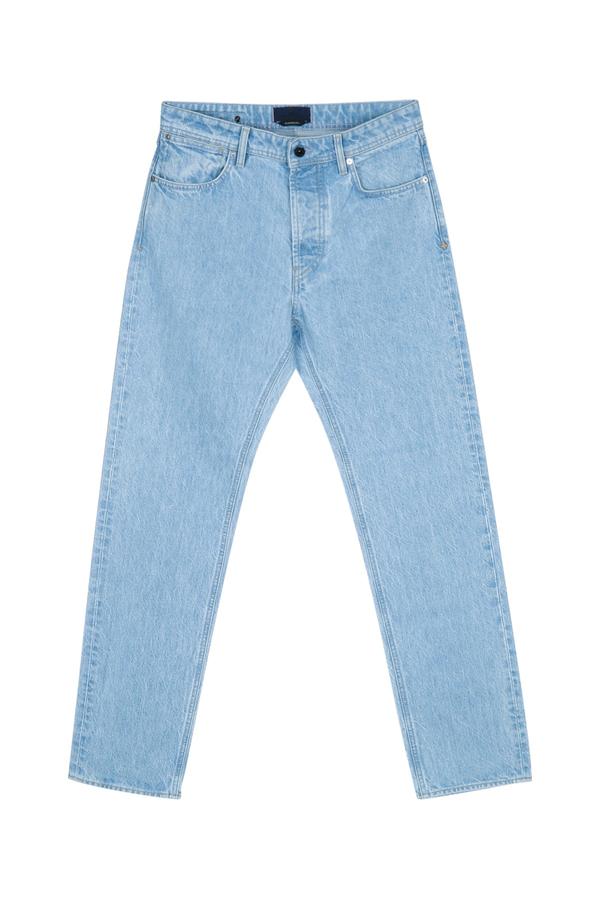 TROUSERS - BLUE LIGHT WASH PANTS