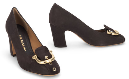 Décollété Gancini in suede RTW