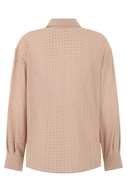 Georgette blouse with rhinestones RTW